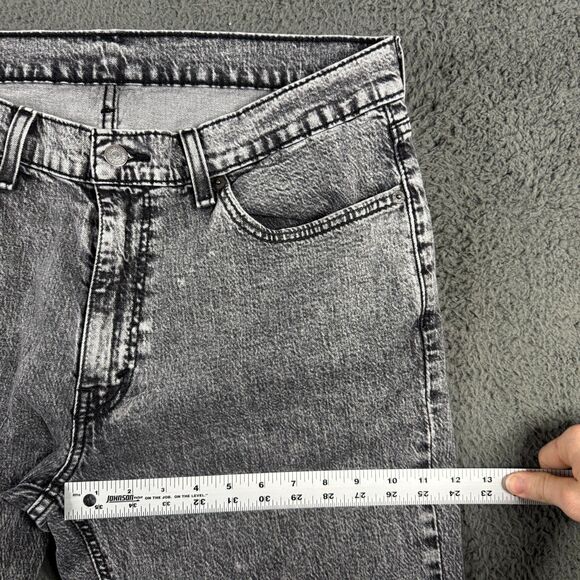 Levis 541 Jeans Mens 36x32 (Fits 34x30) Gray Athletic Tapered Fit Stretch Denim - Picture 5 of 16